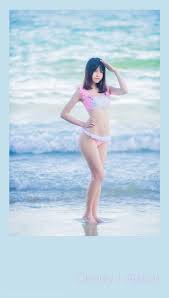 桜桃喵– 桜桃与海早期写真-拍照片