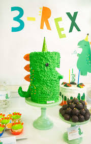 Little Boy 3rd Birthday Cake For 3 Year Old Boy This 3 Rex Birthday Party Is A Roaring Good Time Project Nursery Dino Birthday Party Dinosaur Birthday Cakes Dinosaur Themed Birthday Party