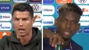 Fransız futbolcu paul pogba euro 2020 ile ilgili basın toplantısında, önüne koyulan heineken marka bira şişesini eliyle başka bir noktaya itti. Dy2opzj4mdjdsm
