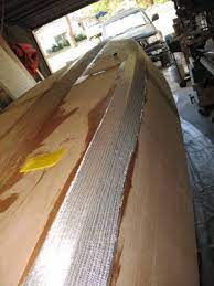 Reinforce Your Seams With Some Fiberglass Tape Plywood Boat Wooden Boats Wood Boats