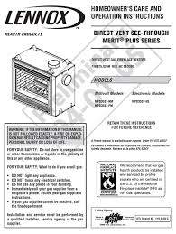 2nd home on separate 1 acre parcel generates $7800 itself annually.bring your food and clothes and Lennox Hearth Products Mpd35st Ne Homeowner S Care And Operation Instructions Manual Pdf Download Manualslib