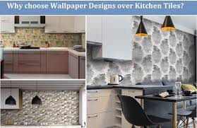 Browse this collection of gorgeous cooking areas that feature statement wallpaper and get inspired to go bold in your own design. Why Choose Wallpaper Designs Over Kitchen Tiles
