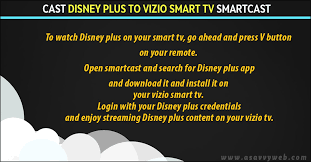Streaming disney plus on vizio internet apps tv. Cast Disney Plus To Vizio Smart Tv Smartcast And Wirelessly A Savvy Web
