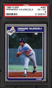 Fernando valenzuela, los angeles dodgers. 1985 Fleer Fernando Valenzuela Psa Cardfacts