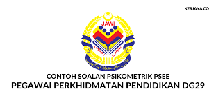 Contoh soalan ujian psikometrik pegawai. Contoh Soalan Ujian Psikometrik Pegawai Perkhidmatan Pendidikan Dg29