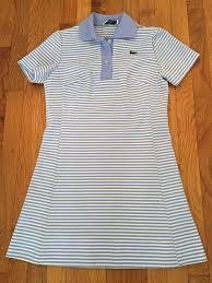 Vintage Chemise Lacoste Tennis Dress Blue And White Striped Lacoste Tennis Dress Lacoste Dress Polo Tennis Dress