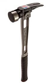 Martinez Tools 15oz M1 Titanium Handle Steel Head Framing Hammer Milled Face Straight Handle Framing Hammer Tools Hammer