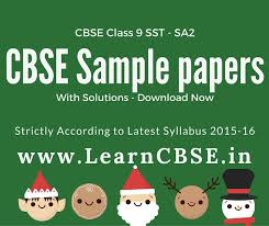 Cbse Sample Papers For Class 9 Social Science Sample Paper Paper Marking Scheme