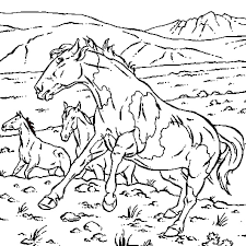 En effet, pour colorier les dessins de cette page, il suffit de remplir les zones avec la couleur correspondant au numéro écrit dedans. Coloriage Cheval Sauvage En Ligne Gratuit A Imprimer