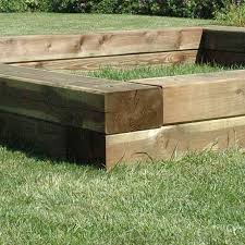 Sandkiste Aus Gartenbau Schwellen Grosse 220 X 220 Cm Sandkasten Garten Gartenbau Kinderspielplatz Garten