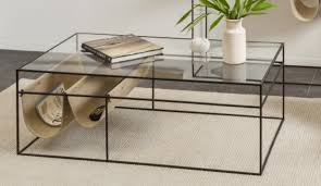 En choisissant le métal comme matériau, vous allez donner un esprit loft à votre intérieur. Table Basse Metal Et Verre Trempe Hamak