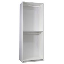 find multistore 2000 x 750 x 450mm white 2 x hanging rail wardrobe insert at bunnings warehouse visit your l hanging rail flat pack furniture furniture layout