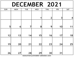 12 page in 1 file (word, pdf), easy to download and customize; December 2021 Printable Calendar Free Printable Calendar Com