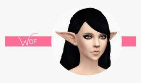 Sims 4 elf ears cc: Elf Ear Skin Detail Sims 4 Cc Sims 4 Notegain Elf Ears Hd Png Download Kindpng