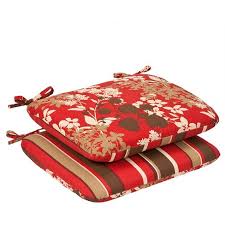 Left hand navigation skip to search results. 2 Piece Outdoor Reversible Seat Pad Dining Bistro Chair Cushion Set Brown Red Floral Stripe Target