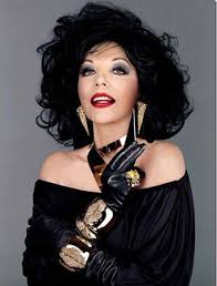 joan collins in her element dynasty style chunky gold jewellery 80 s 80er frisuren schone kostume lederhandschuhe