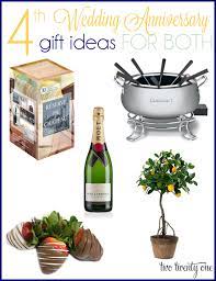 If you're looking for gift ideas for your husband or wife to celebrate your fourth wedding anniversary, today is your lucky day! 4th Anniversary Gift Ideas