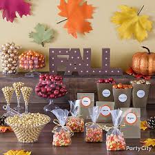 15+ clever candy bar party ideas to get a detailed description and set up tutorial click on the link below each image. Fabulous Fall Treat Ideas Party City