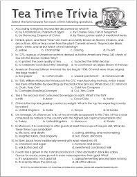 { free printable trivia } spring & summer trivia board games. A Tea Time Trivia Test For Hot Tea Month Flanders Family Homelife