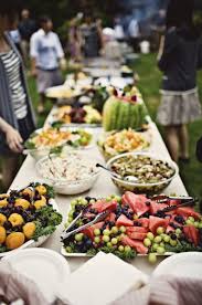 Green Villa Barn Gardens Simple Summer Wedding Reception Food Buffet Food Party Buffet