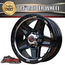 14x5 5 Ford Pattern Raider Alloy Mag Wheel Rim Caravan Boat Jetski Trailer Wheel Rims Wheel Jet Ski