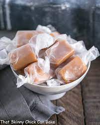 Soft Chewy Cream Caramels That Skinny Chick Can Bake