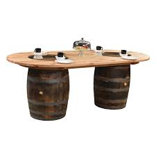 Crate & barrel round seagrass coffee table 22 1/2 w x 17 h. Double Barrel Table Shipshewana Furniture Co