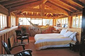 Tropical Wooden Eco Houses In The South Of France Awesome Bedrooms Indoor Hammock Hammock In Bedroom