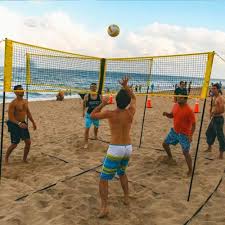 Each player stands in a square of their own. Courtyard Huaxiu Four Square Volleyball Net Portable 4 Sides Cross Volleyball Net For Outdoor Indoor Sports Volley Ball Game Net For Garden Beach Sports Outdoors Court Equipment Rayvoltbike Com