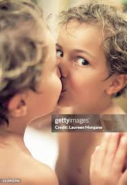 90 Child Kissing Mirror Stock Photos, High-Res Pictures, and Images