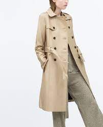 Zara - Coleccion Ss15 - Trench Algodon Doble Detalles Trench Coats Women Outerwear Women Coats For Women