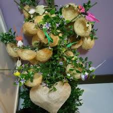 Diy bunga telur gantung fluffy tisu. Diy Bunga Telur Tree With Nests And Birds Design Craft On Carousell