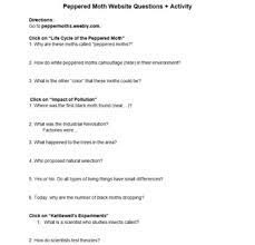 Webquest evolution and natural selection answer key. Peppered Moths Natural Selection Webquest Activity By Lessonexpress