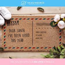 Letter to Santa, I've Been Good This Year Funny Holiday Doormat Santa Claus  Decor Funny Christmas Mat Christmas Holiday Porch Decor 