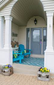 Front Porch Decorating Ideas With The Perfect Adirondack Chairs Our House Now A Home Front Porch Decorating Porch Decorating Small Front Porches