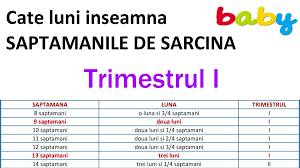 10.10 descrieți vremea/timpul de afară. Cate Luni Inseamna Saptamanile De Sarcina Grafic Detaliat Revista Baby Pentru PÄƒrinti È™i Copii