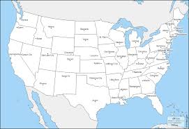 Mapa de estados unidos para imprimir gratis. Estados Unidos Usa Mapa Gratuito Mapa Mudo Gratuito Mapa En Blanco Gratuito Plantilla De Mapa Fronteras Estados Capitales Nombres