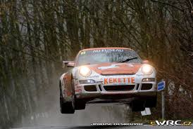He achieved some respectable stage times, but was forced to retire on the last day. Marc Duez Andre Leyh Porsche 997 Gt3 Herock Spa Rally 2017