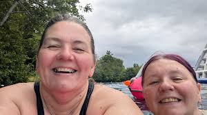 Hi. I've left a bright pink tow float with a little green light attached to  it.