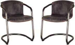 Find furniture & decor you love at hayneedle, where you can buy online while you explore our room designs and curated looks for tips, ideas & inspiration to help you along the way. Amazon Com Premium Vintage Leather Chair Set Of 2 Aldi Distressed Leather Dining Chairs 2 Mid Century Modern Dining Chairs In Chestnut Brown Dining Ebony Chairs