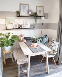 27 House Call Visit The Plant Filled Scandi Inspired Home Office Of Haus Of Cruze Housem In 2020 Small Apartment Dining Room Apartment Dining Room Apartment Dining