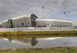 Cars jeans stadion 15.000 seats. Football Stadium Ado Den Haag Building E Architect