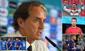 Head to head statistics and prediction, goals, past matches, actual form for european championship. Euro 2020 Roberto Mancini Says France Portugal And Belgium Should Be Considered As Favourites Daily Mail Online