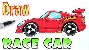 Finally color your favorite race car. How To Draw A Race Car Youtube