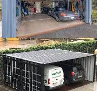 Building Garage For Cars Using Container