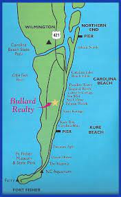 Map Of Carolina Beach Nc Map Of Pleasure Island