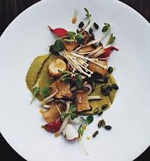 King Oyster Mushrooms With Pistachio Puree Recipe Epicurious Com Pureed Food Recipes Stuffed Mushrooms Recipes