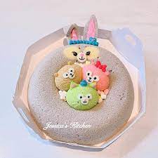 instagram 上的jessica s kitchen 史黛拉兔達菲家族不論誰當外圈主角都很可以 戚風 蛋糕 chiffon 達菲 雪莉玫 畫家貓