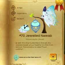 Amigo Set Jewelled Nawab Christmas Ornaments Novelty Christmas Butterfly