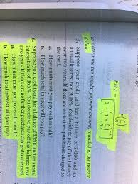 If you take a look at your monthly credit card bill, you would see in details about the different charges that you need to pay. Suppose Your Credit Card Has A Balance Of 4200 And Chegg Com